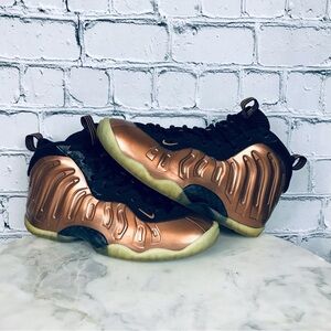 Nike Little Posite One Metallic Copper Kid's Grade School Sneakers Size 5.5 Y